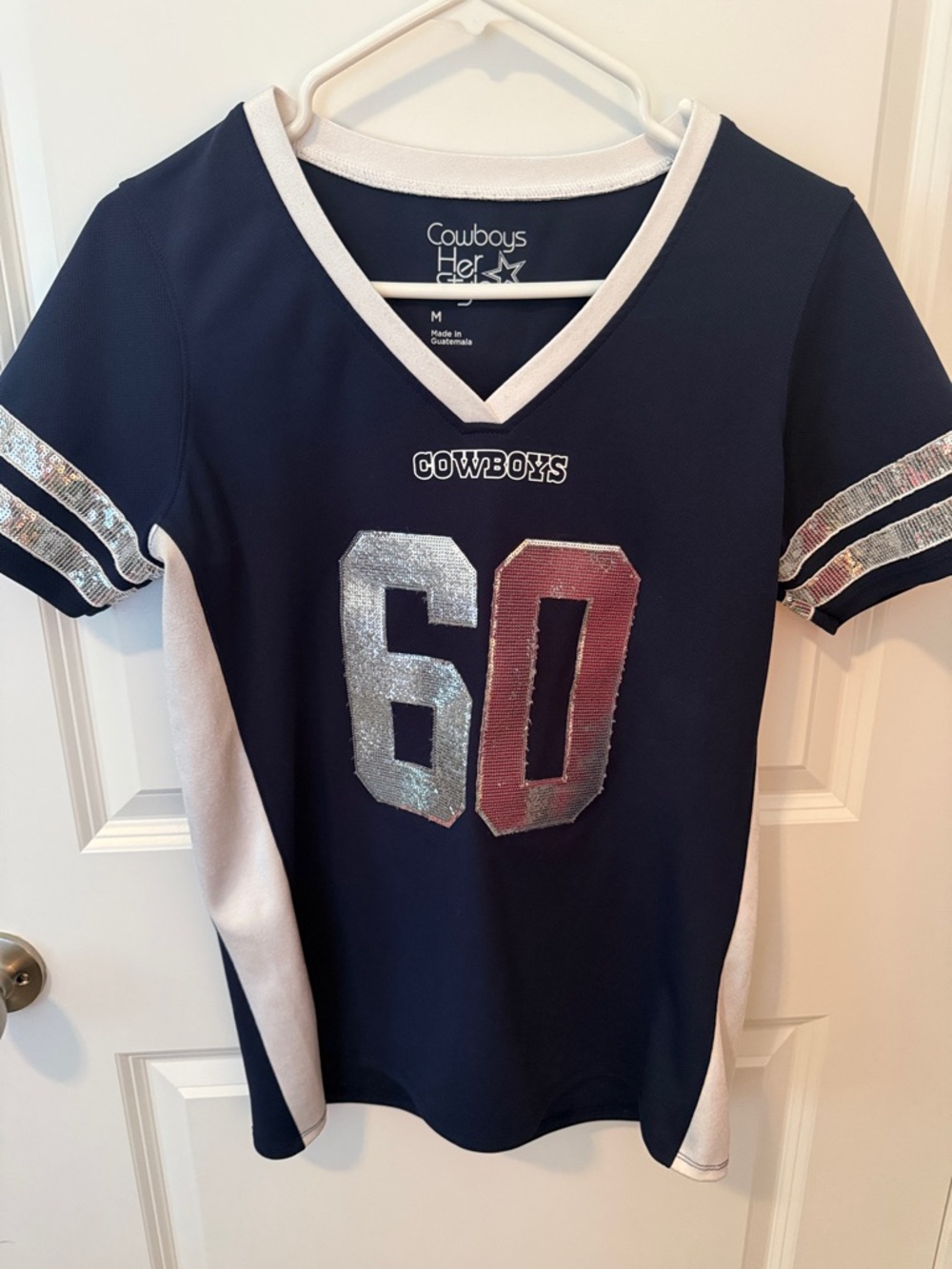 Cowboys Her™ Women's Navy Sequin Cowboys "60"